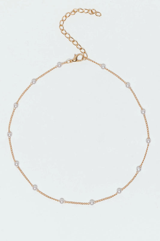 Spaced Out Pearly Necklace